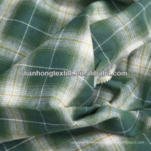 100% Cotton Gingham Check Dress Shirt Flannel Fabrics